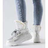 Gemre White-silver insulated snow boots Stringer | shoptok.hr