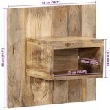 vidaXL Nočna omarica 50x27x50 cm trden robusten mangov les | Shoptok.si