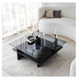 Hanah home sto za dnevnu sobu saga square black fume
