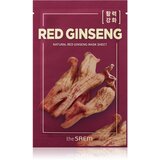The Saem Natural Mask Sheet Red Ginseng maska iz platna za kompleksno nego 21 ml Cene