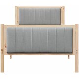  Okvir kreveta s uzglavljem Smeđa i svijetlo siva 90 x 200 cm | shoptok.hr