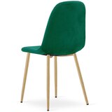  PADVA stolica - zeleni baršun / noge od hrasta x 1 | shoptok.hr