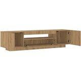 TV ormarić LED boja hrasta 160x35x40 cm konstruirano drvo | shoptok.hr