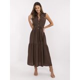 Italy Moda Dress-MI-SK-A5032.70P-brown | Shoptok.si