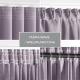 Restilo zasłona BLACKOUT kolor pudrowy róż szarfa upinająca styl klasyczny taśma materiał blackout 200x175 | shoptok.hr