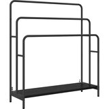 vidaXL Stalak za odjeću s policom Crni hrast 90 x 30 x 100.5 cm | shoptok.hr