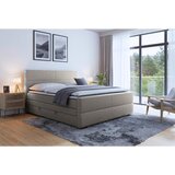 MID.YOU POSTELJA BOXSPRING 180 cm x 200 cm , kovina, umetna masa, tekstil, karton, leseni material srebrne barve | Shoptok.si