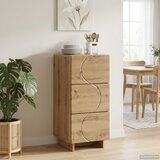  Komoda Hrast artisan 33.5 x 34.5 x 75 cm Konstruirano drvo | shoptok.hr