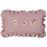 Ukrasni jastuk s božićnim motivom 30x50 cm Christmas Gingerbread Stripe –