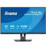 Iiyama 32" ips panel, 2560x1440, 350 cd/m2, usb-c dock (LAN/95W pd/dp-out, kvm), usb 3x3.2+1xC, 1ms mprt, 15cm height adj stand, hdmi, displayport, speakers XUB3297QSNP-B1 Cene