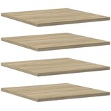 Police za knjige 4 kom boja hrasta sonome 40x40x1,5 cm iverica | Shoptok.si