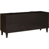vidaXL TV ormar Crna i zlatna 105 x 33 x 46 cm masivno drvo manga | shoptok.hr