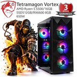 TETRAMAGON series Računar Tetramagon Vortex AMD Ryzen 5 5500/16GB/SSD512GB/RX6600 8GB/650W | Eponuda.com