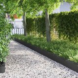 vidaXL Rubnjaci za travnjak 10 pcs Crna 103 x 0,05 x 22 cm Čelik | shoptok.hr