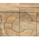 Ormarić s abecedom i 6 ladica 120x35x79 cm masivno drvo manga | shoptok.hr
