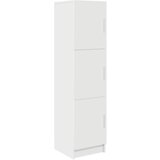 vidaXL Bela stranska omarica Bela MDF les Srednja Bela stranska omarica | Shoptok.si