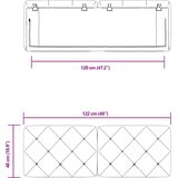  Jastuk za uzglavlje crni 120 cm baršunasti | shoptok.hr