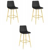  POZZA stolac - crni baršun / zlatne noge x 3 | shoptok.hr