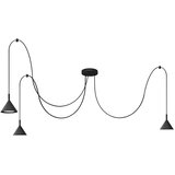  Visilica na sajli ETNA LONG 3xGX53/10W/230V pauk crni | Eponuda.com