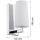  Argon 3358 - Zidno svetlo CAMELOT 1xE27/15W/230V sjajni hrom | Eponuda.com