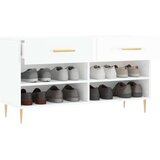 vidaXL regal za čevlje visok sijaj bel 102x35x55 cm inženirski les | Shoptok.si