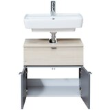 Pelipal Siva/v naravni barvi stenska omarica brez umivalnika v borovem dekorju 53x60 cm Quickset 394 – | Shoptok.si
