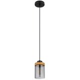 Globo 15557H - visilica na sajli finca 1xE27/40W/230V metal/drvo | Eponuda.com