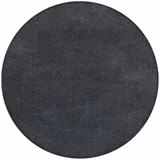 Flair Rugs Tamno sivi perivi okrugao tepih od recikliranih vlakna 133x133 cm Fluffy –
