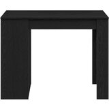 vidaXL Pisalna miza s predalom in polico črn 102x62x77,5 cm inž. les | Shoptok.si