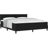  Postelja z vzmetnico z vzmetnico Črna 180 x 200 cm blago, (5000126131) | Shoptok.si