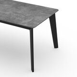 TemaHome Crni proširiv blagovaonski stol s pločom stola u betonskom dekoru 100x180 cm Shadow – | shoptok.hr