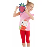 Denokids Strawberry Girls Kids T-shirt Leggings Suit