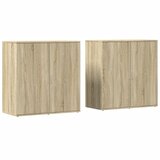 Maison Chic Komoda - Predalnik 2 kosa sonoma hrast 79x38x80 cm inženirski les, (21719493) Cene