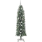  Umjetno vitko božićno drvce Zelena 210 cm PVC i Plastika | shoptok.hr
