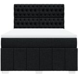  Krevet s oprugama i madracem crni 160x200 cm od tkanine | shoptok.hr