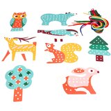 Rex London Komplet za ustvarjanje Stitching set Woodland – | Shoptok.si