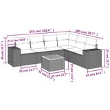  7-dijelni set vrtnih sofa sivi od poliratana | shoptok.hr