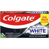 Colgate Advanced White Charcoal DUOPACK zobna pasta 2x75 ml | Shoptok.si