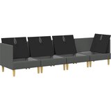  Modularni set sofe sa skladištem 4 pcs Tamnosiva Tkanina | Shoptok.si