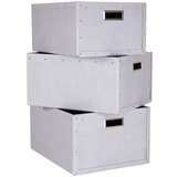 Bigso Box of Sweden Kartonaste škatle za shranjevanje s pokrovom v kompletu 3 ks Ture – | Shoptok.si