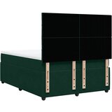  s oprugama i madracem tamnozeleni 140x190 cm baršunasti | shoptok.hr