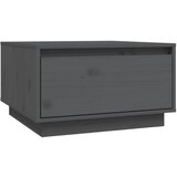 Maison Chic Klubska mizica - kavna mizica - Nizka mizica siva 55x56x32 cm trdna borovina, (21753355) Cene