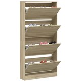 Ormarić za cipele s 4 ladice boja hrasta 80 x 21 x 163,5 cm | shoptok.hr