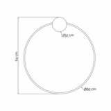 Vesta 566 ZIDNA LAMPA 30W 3000K CRNA/MESING Cene
