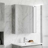  Kopalniška ogledalna omara Betonsko siva 63,5 x 15,5 x 70 cm, (5000233051) | Shoptok.si