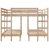  Trostruki okvir kreveta na kat 160x200/80x160 cm od borovine | shoptok.hr