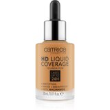 Catrice HD Liquid Coverage Foundation vodoodporni tekoči puder z mat učinkom odtenek 066 Warm Toffee 30 ml | Shoptok.si