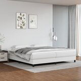 The Living Store Posteljni okvir bel 200x200 cm umetno usnje - Box Spring Posteljni Okvir, (21520705) Cene