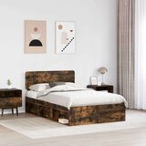  Konstrukcija postelje z vzglavjem Dimljeni oreh 120 x 200 cm, (5000103043) | Shoptok.si