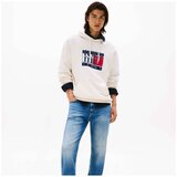Tommy Jeans Puloverji TJM REG RWB FLAG HOODIE Bela | Shoptok.si